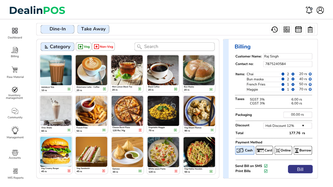 Dealintra POS Dashboard